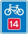  UK Traffic Sign Diagram Number 2602.2 - National Cycle Network Route Number