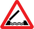  UK Traffic Sign Diagram Number 529 Opening Bridge Ahead
