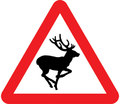  UK Traffic Sign Diagram Number 551 - Wild Animals