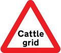  UK Traffic Sign Diagram Number 552 - Cattle Grid
