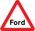  UK Traffic Sign Diagram Number 554 - Ford