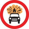  UK Traffic Sign Diagram Number 622.8 - No Explosives