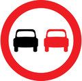  UK Traffic Sign Diagram Number 632 - No Overtaking