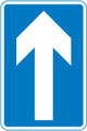  UK Traffic Sign Diagram Number 652 - One Way