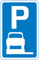  UK Traffic Sign Diagram Number 668 - Parking Permitted on Footway
