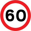  UK Traffic Sign Diagram Number 670 v60 - 60 MPH Speed Limit