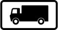  UK Traffic Sign Diagram Number 804.1 - Parking Place for Lorries
