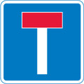  UK Traffic Sign Diagram Number 816 - No Through Road
