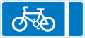  UK Traffic Sign Diagram Number 959.1 -  Mandatory Cycle Lane