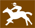  UK Traffic Sign Diagram Number T135 - Race Course 