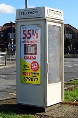  K8 telephone box on Ellerburn Avenue, Hull