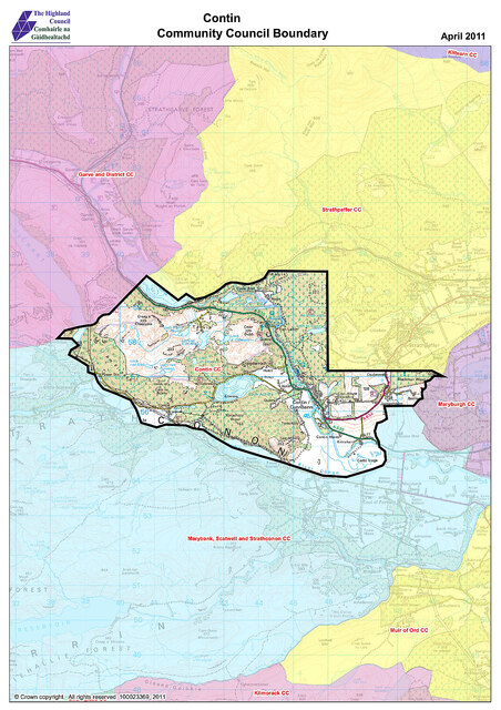  Contin Community Council Area Map